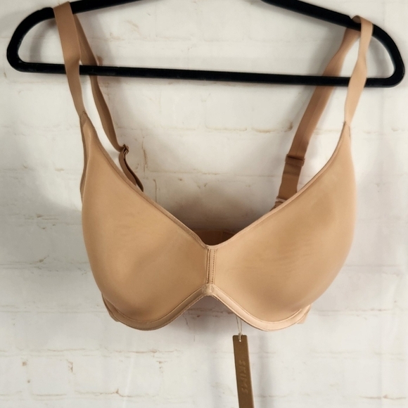 Skims Weightless Scoop 3D Woven Knit “Foam” Underwire Bra in Clay Tan Size 34H - Picture 2 of 16